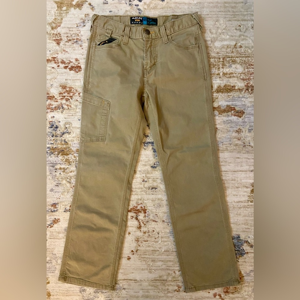 Mens Ariat Rebar M7 Slim Straight Leg Work Pants